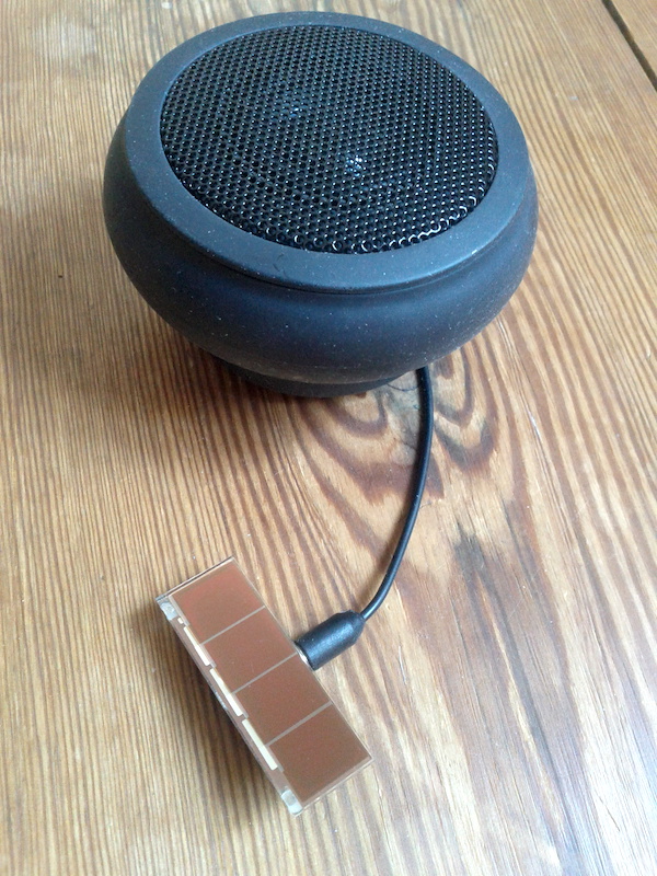 solar cell and loudspeaker 1